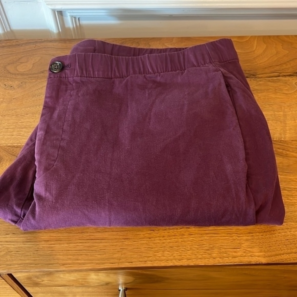 Bonobos The Off Duty Pant- Purple - XL Waist - Short Inseam